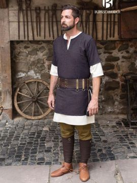 Tunique manches courtes Aegir en gris XL
