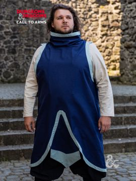 Tabard de clerc de la série Donjons & Dragons en bleu foncé et bleu clair