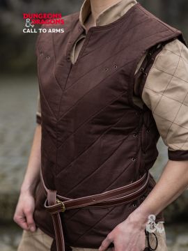 Gilet de combat Donjons & Dragons, en marron S