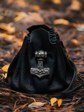 Sac en cuir Mjölnir noir
