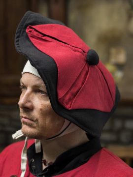 Warhammer Armoury Chapeau Impérial Type C noir/rouge foncé