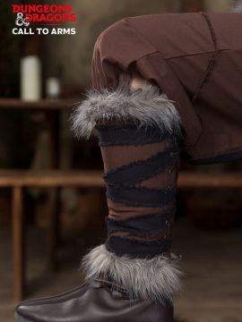 Guêtres barbares D&D, noires-marron