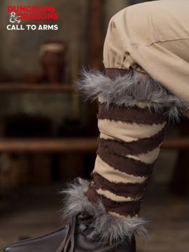 Guêtres barbares D&D, chanvre-brun