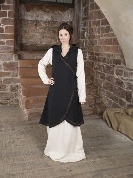 Robe portefeuille Dala en noir