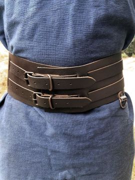 Ceinture Viking Halvar, marron foncé 120 cm