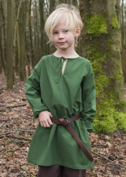 Tunique médiévale pour enfant en vert