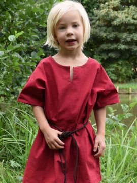 Tunique enfant manches courtes, en rouge 146