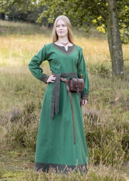 Robe viking Freydis en vert XXL