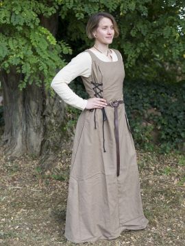 Robe à bretelles sans manches Uma sable M