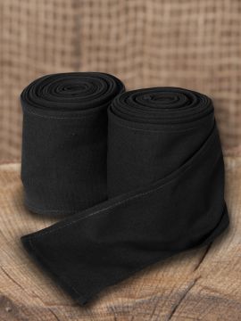 Bandes à enrouler en toile couleur noire (370 cm)