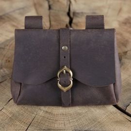 Sacoche de ceinture médiévale, marron