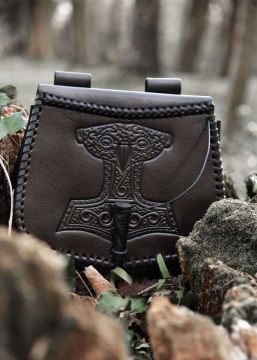 Pochette de ceinture Marteau de Thor, en noir