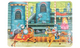 Puzzle en bois ''Tournoi de chevaliers''