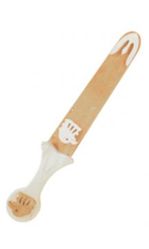 Poignard médiéval en bois pour enfant manche blanc