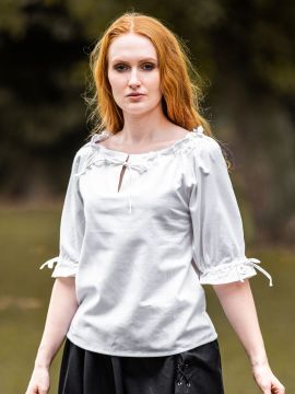 Blouse à manches courtes blanc