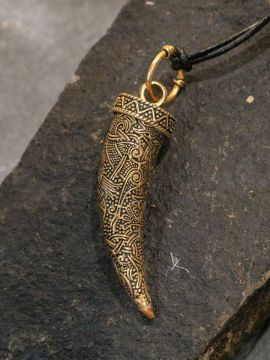 Amulette "Dent de Fenrir" bronze