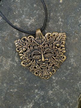 Grand pendentif Homme vert en bronze