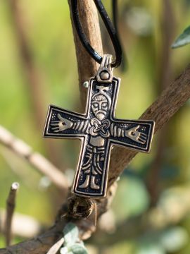Pendentif croix viking - bronze