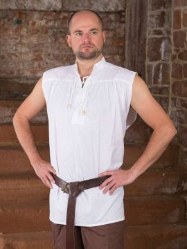 Chemise sans manches blanche