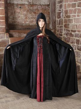 Robe et cape XL | rouge/noir | noir