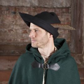 Chapeau de Robin des Bois en noir
