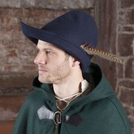 Chapeau de Robin des Bois en bleu