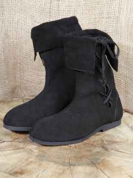 Bottines en daim, noires 44