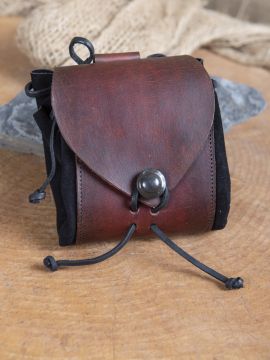 Sac de ceinture noir et marron