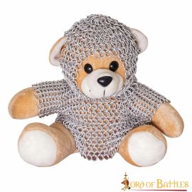 Ours en peluche en cotte de mailles
