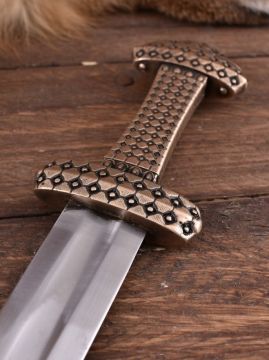 Epée Viking, poignée en bronze