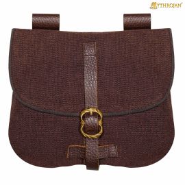 Sac de ceinture en toile marron