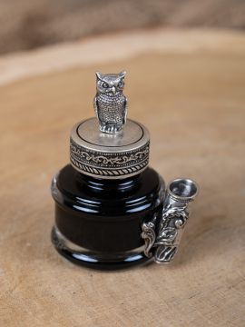 Encrier Hibou avec porte-plume