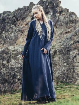 Robe viking Valdis, bleu nuit XS