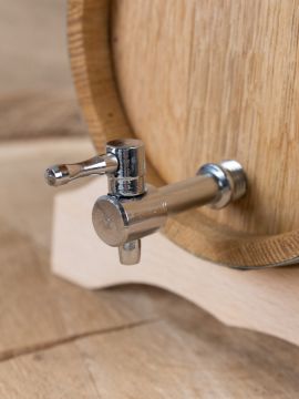 Robinet en acier inoxydable pour fût en bois