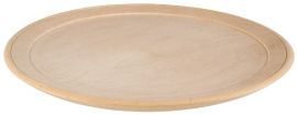 Assiette plate en bois de hêtre 25 cm