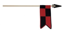 Lance normande pour enfant, avec drapeau noir et rouge