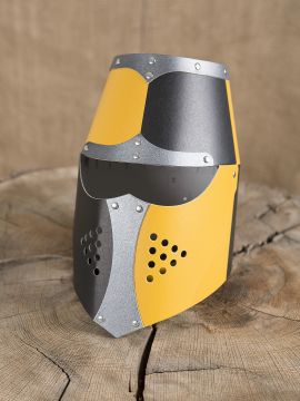 Heaume noir et jaune