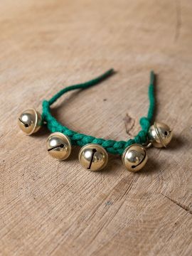 Bracelet à grelots vert