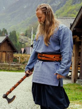 Tunique viking Torsten bleu-gris