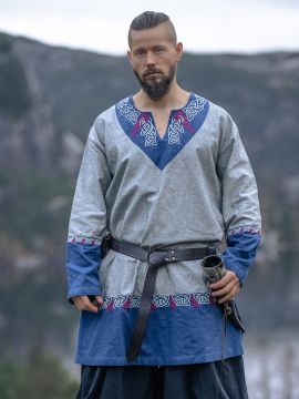 Tunique viking Freydis Gris unisexe