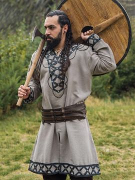 Tunique viking Erik gris sable