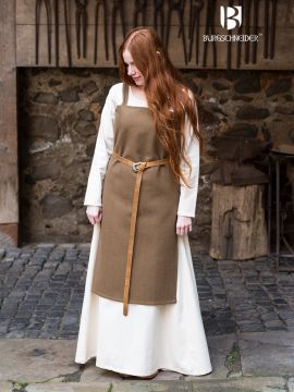 Robe viking Jodis en vert sous-bois M