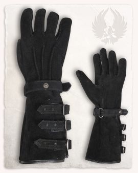 Gants Kandor en daim noir L