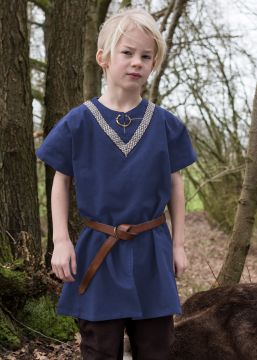Tunique enfant Ailrik, en bleu