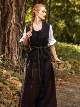 Gilet en coton épais, noir XXL
