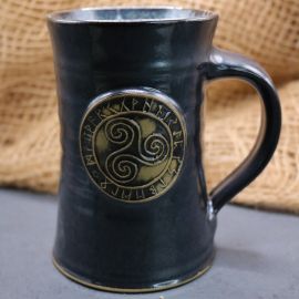 Chope à motif Triskele, noire
