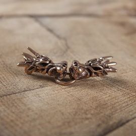 Broche viking à tête de dragon