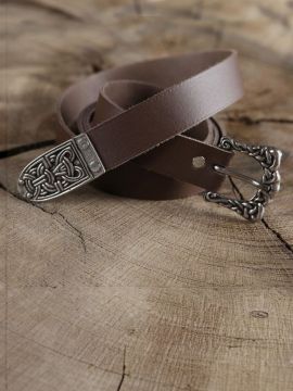 Ceinture médiévale longue et étroite en cuir