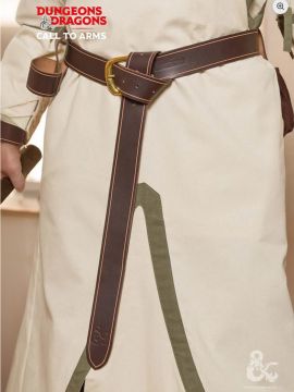 Ceinture en cuir D&D marron