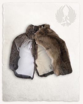 Etole en fourrure allemande de lapin gris